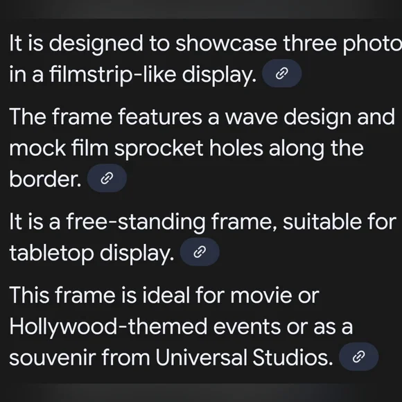 Universal Studios Film-Themed Photo Frame - Picture 4 of 7